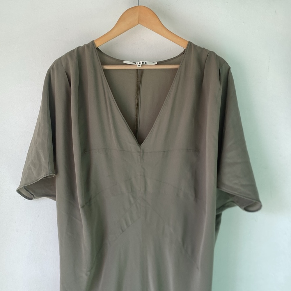 Hache 48 EU Silk Midi Dress - Picture 2 of 10
